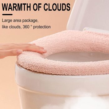Winter Plush Thickened Toilet Seat Cover