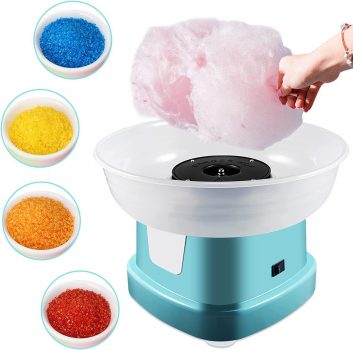 Jahy2Tech Electric Cotton Candy Maker for Kids Includes 10 Sticks&1 Spoon