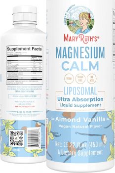 Magnesium Bisglycinate by MaryRuth’s | 1 Month Supply | No Sugar Added 