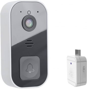 Smart Wireless Remote Video Doorbell, Intelligent Visual Doorbell Home Intercom HD Night Vision WiFi Rechargeable Security Door Doorbell, Support Two-Way Calls