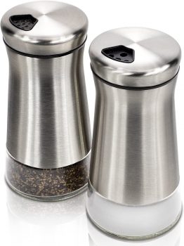 Gorgeous Salt and Pepper Shakers Set With Adjustable Pour Holes