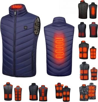 Women Men Heated Vest Unisex Winter Warming Heating
