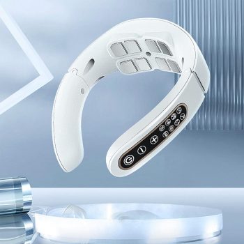 Cervical Spine Massager, USB Charging Neck and Shoulder Physiotherapy Instrument Massager, 8 Head 6 Kinds of Massage Modes, for Home, Office, Business Travel