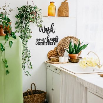 Funny Farmhouse Bathroom Decor – This Hilarious Wall Sign Instantly Creates a Fun Filled Bathroom/Restroom In Your Home