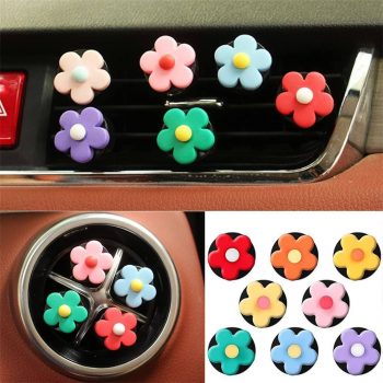 4pcs Daisy Flower Car Air Freshener Outlet Colorful 