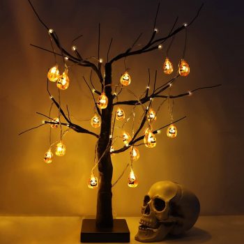 2022 Upgraded LED Lighted Halloween Tree Decoration