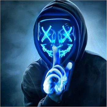 Halloween Light Up Mask and gloves