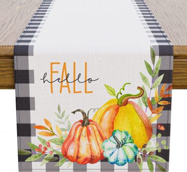 Beautiful Fall Table Runner 72″ Long