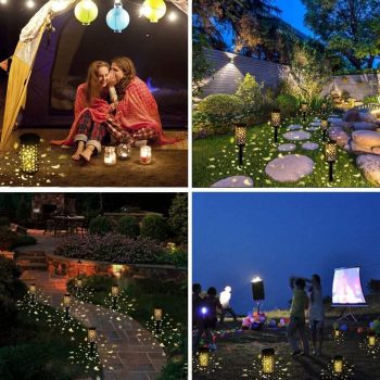 Leadmall 2 Pcs Creative Solar Light Outdoor