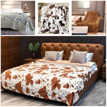 Cow Throw Blankets ￼