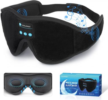 Sleep Mask Bluetooth Eye Mask with White Noise