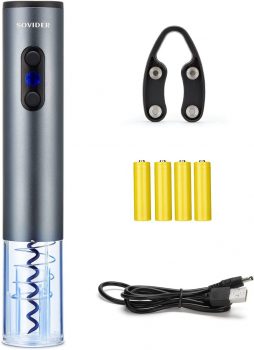 Electric Wine Opener Set W/ Rechargeable Batteries