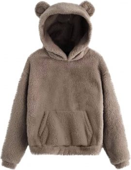Women’s Fuzzy Fleece Hoodies Sweatshirts