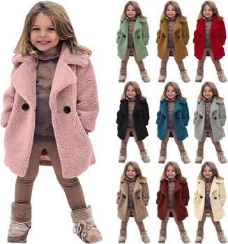 Winter Child Fuzzy Fleece Coats 