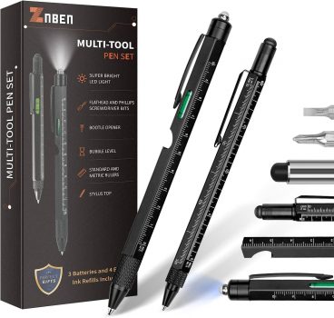 Gifts for Men 9 in 1 Multitool Pen Set