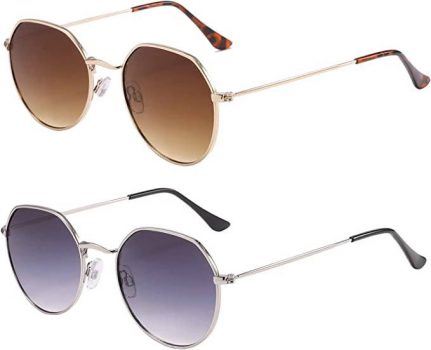 Przene 2 Pack Womens and Mens Sunglasses