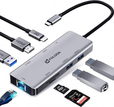 8-in-1 Multiports USB C 4K@60Hz Adapter
