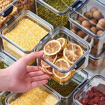 Airtight Food Storage Containers with Easy Lock Lids 