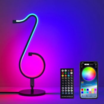 Table Lamp, Bedside Lamp with Music Mode