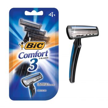4ct BIC Comfort 3 Disposable Razers