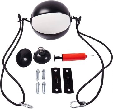 REEHUT Double End Punching Ball with Boxing Reflex Ball