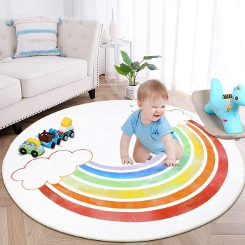 HiiARug Kids Rug Rainbow￼