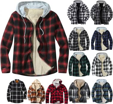Flannel Shirts Jacket for Men Casual