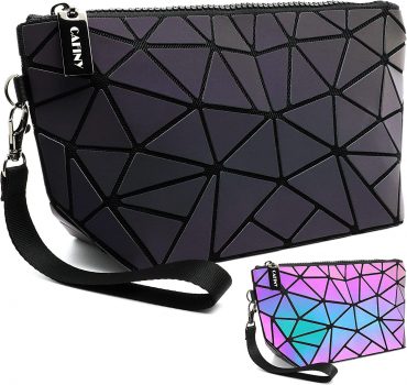CAFINY Holographic Makeup Bag￼