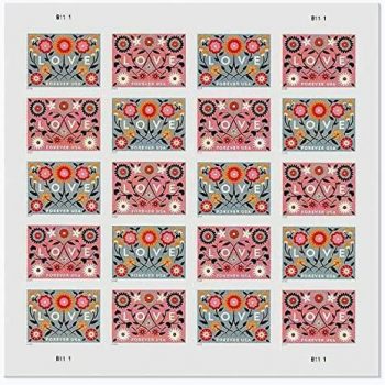 Love 2022 Forever First Class Postage Stamps 100PCS