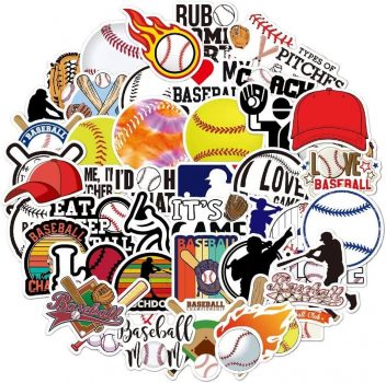 50Pcs Softball Stickers