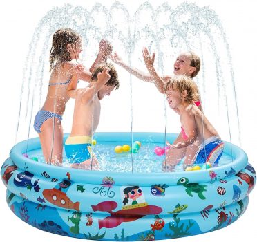 Kiddie Pool Inflatable Kids Sprinkler