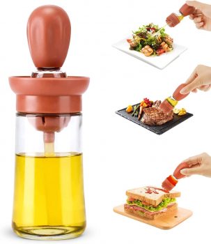 Olive Oil Dispenser with Silicone Brush