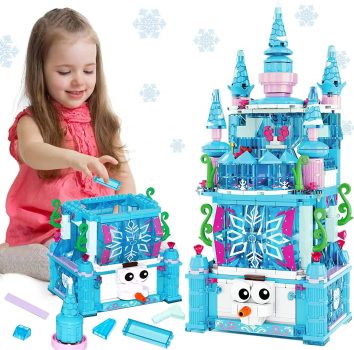 MOONTOY Princess Castle Blocks STEM Building Toys for Girls