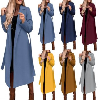 Women’s Faux Wool Trench Coat