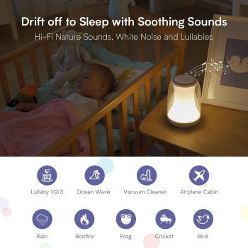 TOUCH LAMP ALSO HAS SOOTHING SOUNDS LULLABY SOUNDS!