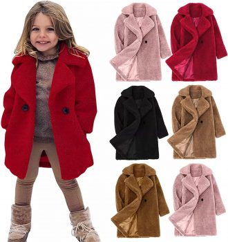 Staron Toddler Baby Little Girls Winter Fleece Jacket Coat