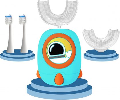 Ultrasonic Kids U Shaped Electric Toothbrush