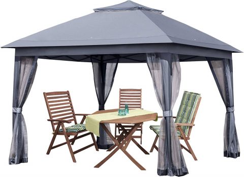 11×11 Outdoor Pop up Gazebo, Only Gray