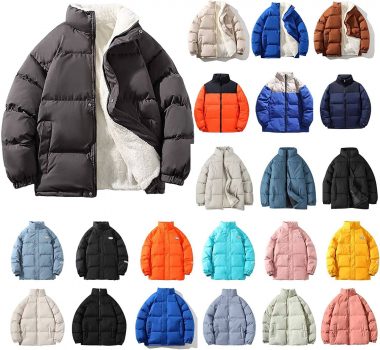 Dgoopd Lightweight Puffer Jacket Men Long Sleeve 