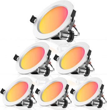 Mowelai Smart Retrofit 4 Inch 9 Watts LED Recessed Can Light Kit