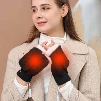Miximx Heated Gloves Smart USB Rechargeable Winter Cold Protection