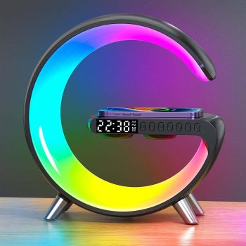 4 In1 Multi Functional Wireless Charger Atmosphere Lamp Bluetooth Speaker