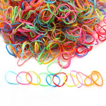 500 PCS Multi-Color Toddler Elastics Mini Hair Ties