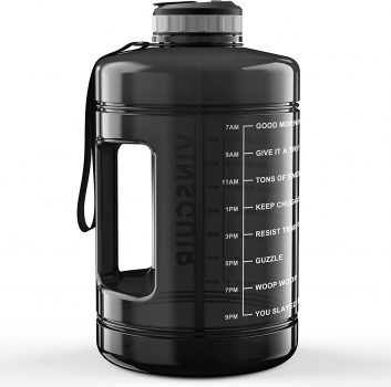 Vinsguir 1 Gallon Water Bottle with Times to Drink
