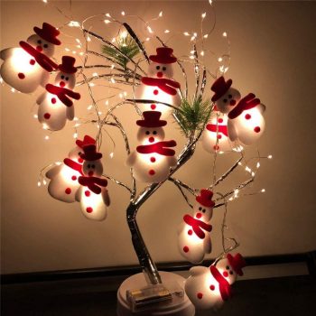 LED Christmas Snowman Strings