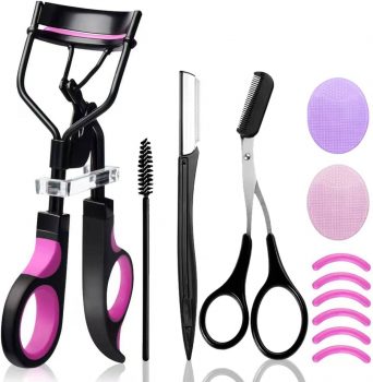 Set of 12pcs Eyelash Curler Kit with 6 Extra Replacement Refill Pads