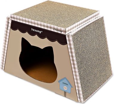 Cardboard Cat Scratcher Bed House