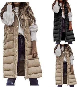 EDTO Ladies Solid Color Hooded Single Breasted