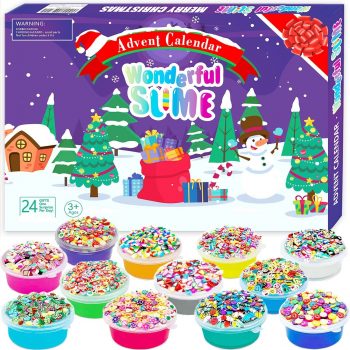 PANSHAN Fidget Advent Calendar 2022 Crystal Slime Christmas