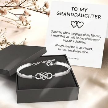  To my Granddaughter Heart Bracelet￼